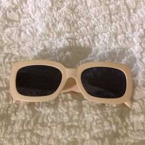 Urban Outfitters Rectangular Sunglasses Peach